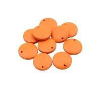 Blank Wood Slices, Pieces,20-30Pcs 15/20mm Multicolor Hanging Hole Natural Round Chips for Jewelry Making Charms DIY Earrings Accessories(Orange,20mm 20Pcs)