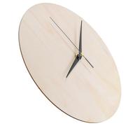 Blank Wooden Clock Face Craft Kit with Quartz Movement for DIY Projects | Unfinished Wood Surface, Clock Hands and Hardware Included, Suitable for Artists, Teachers, Workshops and Bedrooms