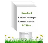 Blank Yard Signs with Stakes