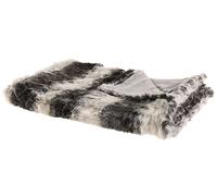 Blanket 180 x 220 cm Grey and White TAZA
