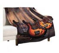 Blanket And Throws Cool Electric Guitar Blankets Fluffy Throw Blanket Cosy Throw For Camping Room Sofa Beds 125X150Cm