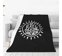 Blanket And Throws I'M A Ray Of Fucking Sunshine Blankets For Bed Warm Throw Super Soft Blankets Camping For Sleepovers Room S