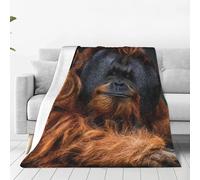 Blanket And Throws Orangutans Blankets Perfect For Home Flannel Throws Warm Blankets For Bed For Sofa Beds Bedroom Camping 125X150Cm