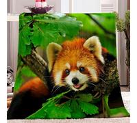 Blanket Animal Panda Fleece Blanket for Bed Couch and Sofa Soft Fluffy Print Blanket 130 x 150cm for Outdoor Travel, Bedroom living Room