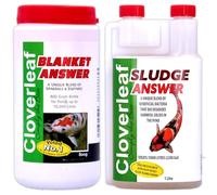 Blanket Answer 800g & Sludge Answer 1L Pond Water Treatment Complete Bundle