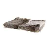 Blanket ASDAD Fabric 180 x 220 cm Brown