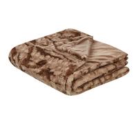 Blanket BAKIRA Faux Fur 200 x 220 cm Brown