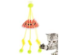 Blanket Cat Toy - Stretchy Elastic Rope Game - With Ball and Squeaky Paper Self-Game Cat Toy Stretchy Elastic Rope - For Mental Stimulation Movement Against Boredom For K
