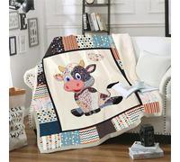 Blanket Colorful Animal Hearts Soft Fluffy Fleece Throw Blanket for Beds Sofa Car Thick Flannel And Lamb Wool Fleece Throws Sherpa Lightweight All Season 80x150cm