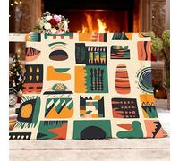 Blanket Couch Bed King 180x200cm Africa Tribe Geometry Runes Super Soft Cozy Blankets Light Color Anti Allergic Fleece Throw Blanket Flannel All Seasons Warm Blanket Home Decor