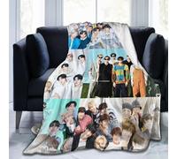 Blanket ENHYPEN Soft and Comfortable Warm Fleece Throw Blankets Beach Blanket Decoration Gift for Decor Living Room Dormitory Picnic Yoga Sofa Bed Camping Travel All Season 60"x80"