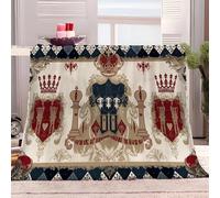 Blanket For Adult Childrentradition Coat Of Arms Royal Family Blankets Plush Suitable For All Seasons Red Gold Blankets Child Room Decor Fuzzy Blanket 150 X 200 Cm Bedding For Bed Couch Four Seasons