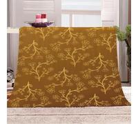 Blanket For Bed Double Winter 3D Abstract Golden Pattern Bed 70x78inch Sherpa Sofa Couch For Kids Adults Print Couch Fleece Throw Decorative