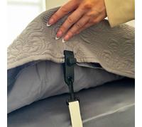 Blanket Hog and Active Sleeper. Stay Cozy and Warm All Night Long. Adjustable Elastic Straps with Clips to Fasten Your top Sheet and Blanket Together. Great for Kids, Bed-Making Easy! (1 Pack)