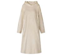 Blanket Hoodie Beige Flannel Oversized M 127x83cm Extra-Warm Hood Pocket Unisex