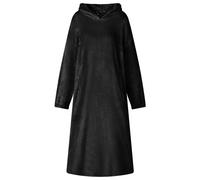 Blanket Hoodie Black M Flannel Oversized 127x83 cm Hooded Pocket Cozy Throw Luxe