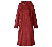 Blanket Hoodie Oversized Flannel L Bordeaux Red 146x90cm ExtraWarm Hood & Pocket