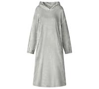 Blanket Hoodie Oversized Grey L Flannel Cozy Indoor Pocket Hooded Throw 146x90cm