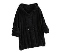 Blanket Hoodie Oversized Super Soft Hoodie Blanket with Fleece Wearable Comfy Hooded Sweatshirt for Men,Children Womens Warm Basic Sweatshirt Oversized Thin Lightweight Hooded Jackets Black