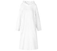 Blanket Hoodie White S Flannel Oversized CozyFit Indoor Hooded Pocket Warm Throw