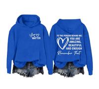 blanket hoodie You Are Enough Hoodie Women Hoodies Dear Person Behind Me Kindness Graphic Sweatshirts Positive Mental Health Awareness Inspirational Print Pullover Hoody Tracksuit Top Leisure Wear