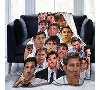 Blanket John Krasinski as Jim Halpert Super Soft and Comfortable Fleece Blanket Throw Blanket Picnic Blankets Camping Blanket Beach Blanket for Decoration Bedroom Living Room Yoga