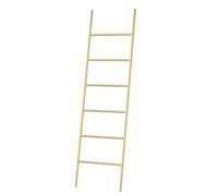Blanket Ladder, 6-Tier Metal Towel Rack,Freestanding Blanket Rack for Bedroom,Free Standing Wall Leaning Towels Clothes Drying Rack Stand for Living Room Home Decor(50x170cm(20x67inch), Gold)