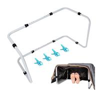 Blanket Lifter, Carbon Steel Bed Cradle, Adjustable Sheet Support, Heavy Duty Riser Frame, Lightweight Assistance Tool, 17.13x16.14x25.59-33.27 inches, Ideal for Elderly, Kids, Teens, Family Use