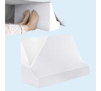 Blanket Lifter for Feet - Bed Sheet Raiser, Post-Surgery Foot Elevation Pillow with Removable Washable Cover - Leg, Knee & Ankle Pain Relief for Arthritis, Neuropathy & Recovery (White)