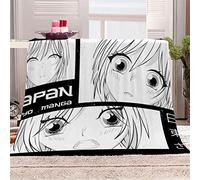 Blanket Microfiber 3D Printed Throw Blanket Anime Girl Manga Cozy Soft Warm Plush Warm Chair Couch Blankets for Kids Girls Boys Teens Small Blanket Camping 50 x 60 inches