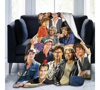 Blanket Patrick Swayze Soft and Comfortable Wool Fleece Throw Blankets for Sofa Office car Camping Yoga Travel Home Decoration Cozy Plush Beach Blanket Gift