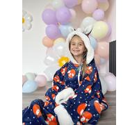 Blanket Pink Fox Snuggle Sack in super soft Fleece Fox In A Box Navy L
