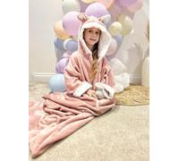 Blanket Pink Fox Snuggle Sack in super soft Fleece Fox In A Box Pink XS