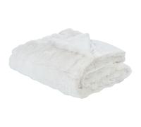 Blanket SALKA Faux Fur 150 x 200 cm White