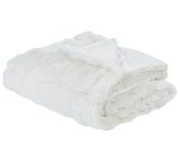 Blanket SALKA Faux Fur 150 x 200 cm White
