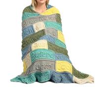 Blanket | Soft Handmade Quilt in Bright Colors with Rude Words - Versatile Plaid | for Family And Friends In Winter At Home Indoor In The