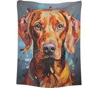 Blanket Vizsla Dog Flannel Throws Decorative Flannel Blanket Cosy Soft Blanket For Couch Settee Camping 125x150cm