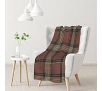 Blanket,Warm Flannel Blanket Throw/Blanket Bed Throw for Sofa Office 102X 76 cm,Ross Hunting Weathered Tartan Scale