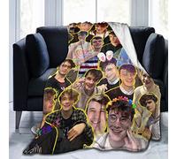 Blanket Wilbur Soot Soft and Comfortable Wool Fleece Throw Blankets for Sofa Office car Camping Yoga Travel Home Decoration Cozy Plush Beach Blanket Gift