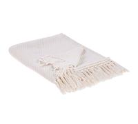 Blanket YARSA Cotton 125 x 150 cm Beige
