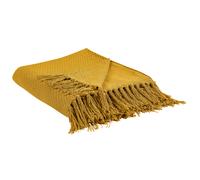 Blanket YARSA Cotton 125 x 150 cm Mustard