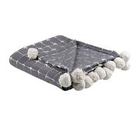 Blanket YASAM Cotton 125 x 150 cm Dark Grey