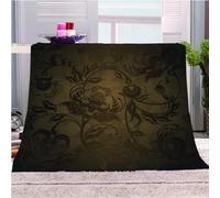 Blankets and Throws 3D Print Abstract Plant Patterns Theme Flannel Fleece Blanket for Couch Sofa Cozy Luxury Bed 70x86inch Fuzzy Lightweight Super Warm Microfiber for All Season