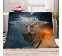 Blankets and Throws 3D Print Angel Girl Creativity Theme Flannel Fleece Blanket for Couch Sofa Cozy Luxury Bed 70x86inch Fuzzy Lightweight Super Warm Microfiber for All Season