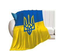Blankets Ukrainian Flag Bed Throw Blanket Soft Decorative Sleeping Blanket For Adults Couch Chairs 50" X 60"