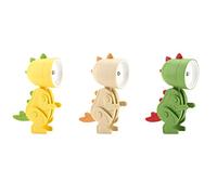 Blanketswarm 3 Pcs Dinosaur Night Light,LED Cute Night Light Small Phone Holder Animal Night Light Cartoon for Children Student Room Desk Nursery (Yellow, Beiges, Green), 7x5x9cm/2.75x1.96x3.54 inch