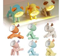 Blanketswarm 6 Pcs Dog Night Light,LED Cute Night Light Small Phone Holder Animal Night Light Cartoon for Children Student Room Desk Nursery Christmas Gifts (Assorted/Deer)