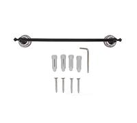 Blanketswarm Copper Towel Bar,Towel Bar for Bathroom, Copper Retro Wall Mount Towel Rail,European Single Rod ing Bath Towel Holder Copper Towel Rack for Bathroom Toilets(Black)