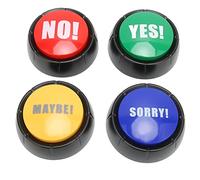 Blanketswarm Dog Buttons for Communication,4PCS Dog Talking Button Set,Multifunctional 4 Types of Sound Effects Pet Training Buzzer for Training Cats Dogs