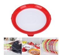 Blanketswarm Food Preservation Tray with Stretch Cover,Food Plastic Preservation Tray, Stacking Food Storage Trays,Reusable Fresh Tray Storage for Food Preservation(Red)